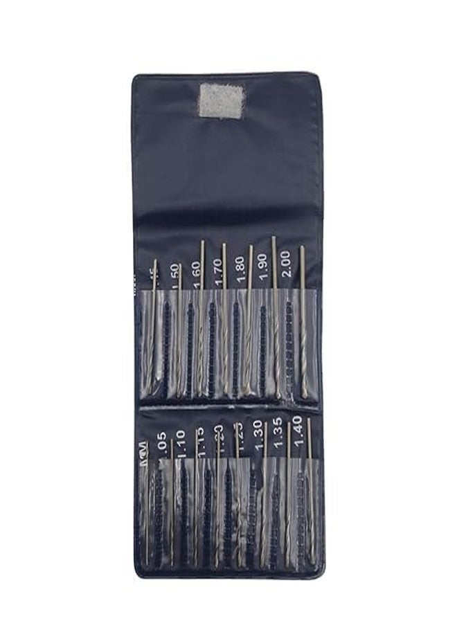 Khayl | Pack of 15 Drill Pcs, Multi, H.S.S Drill bits 1.05mm to 2mm - Image 1